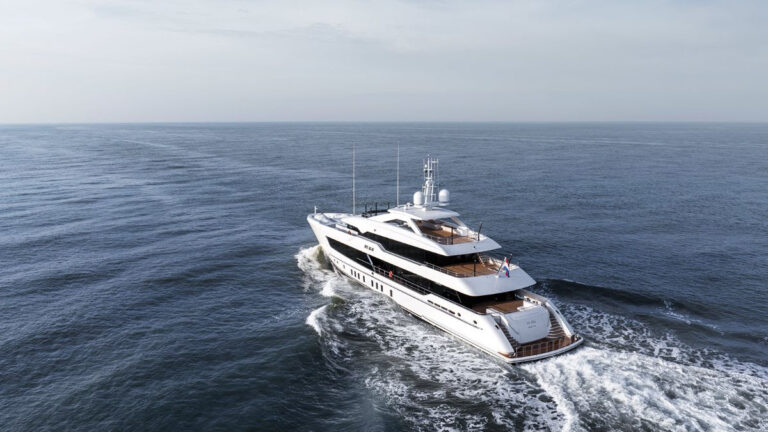 Heesen delivers the first yacht of 2024          YN 20255, now named Iris Blue.