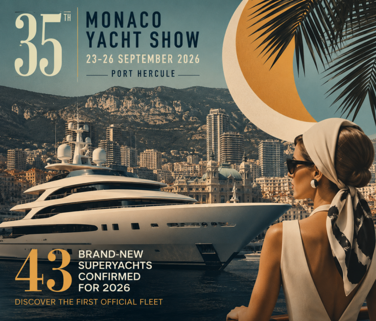 43 Brand-New Superyachts Confirmed for the Monaco Yacht Show 2026