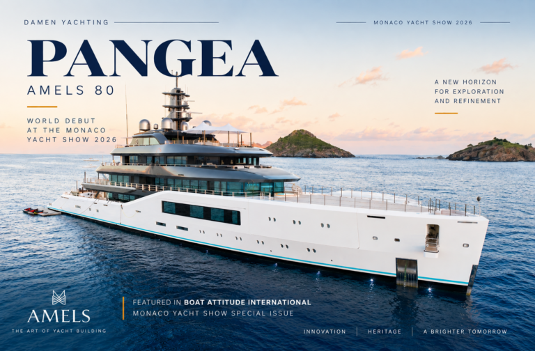 AMELS 80 PANGEA Makes Her World Debut at Monaco Yacht Show 2026